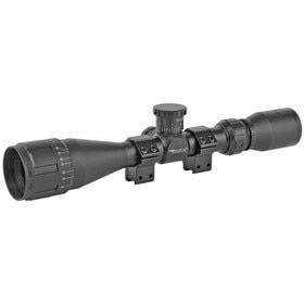BSA Sweet 22 4-12x40 Rifle Scope with 30/30 Duplex Reticle has a matte black finish